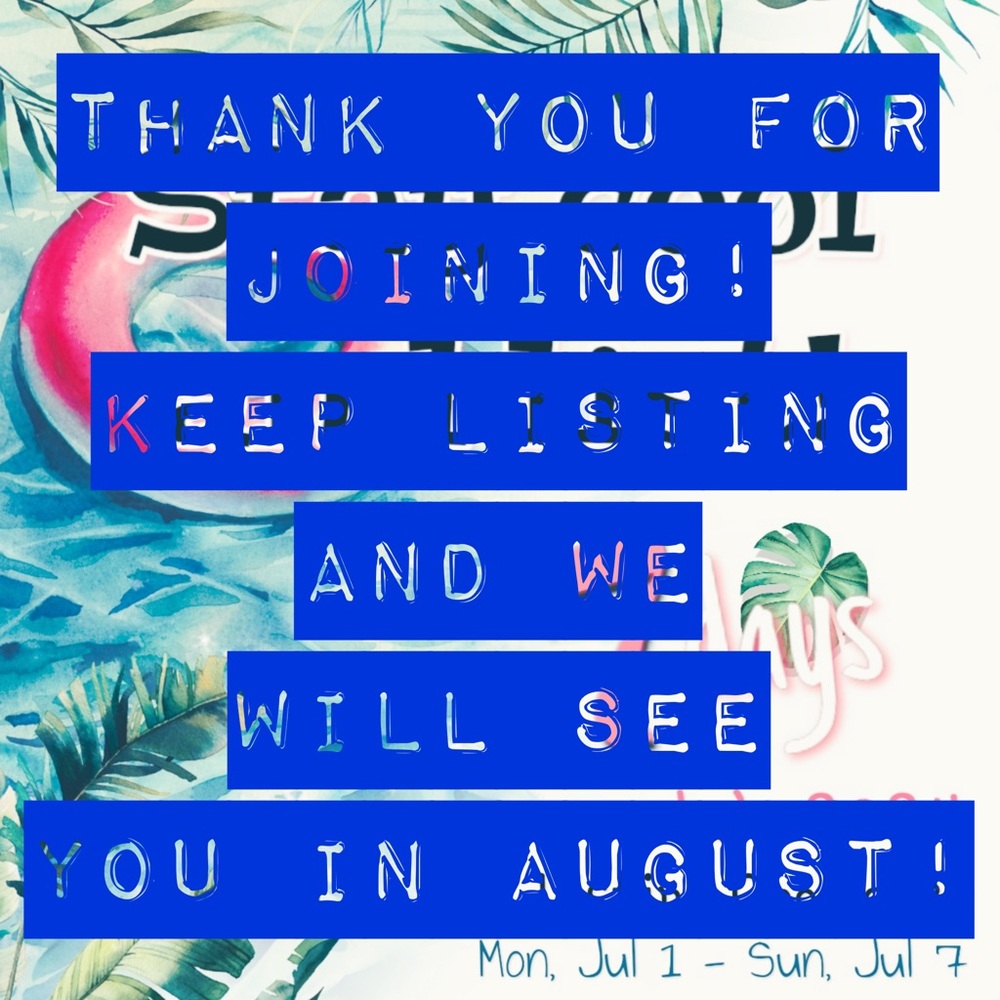 July 2024 Listing Challenge 🇺🇸☀️🏖️🌊🐚